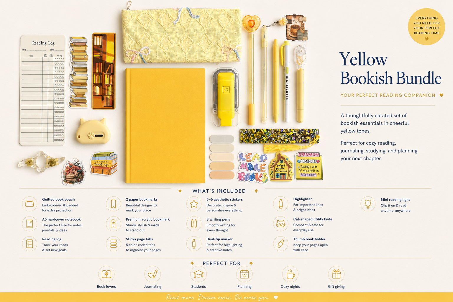 🌼Yellow Bookish Bundle